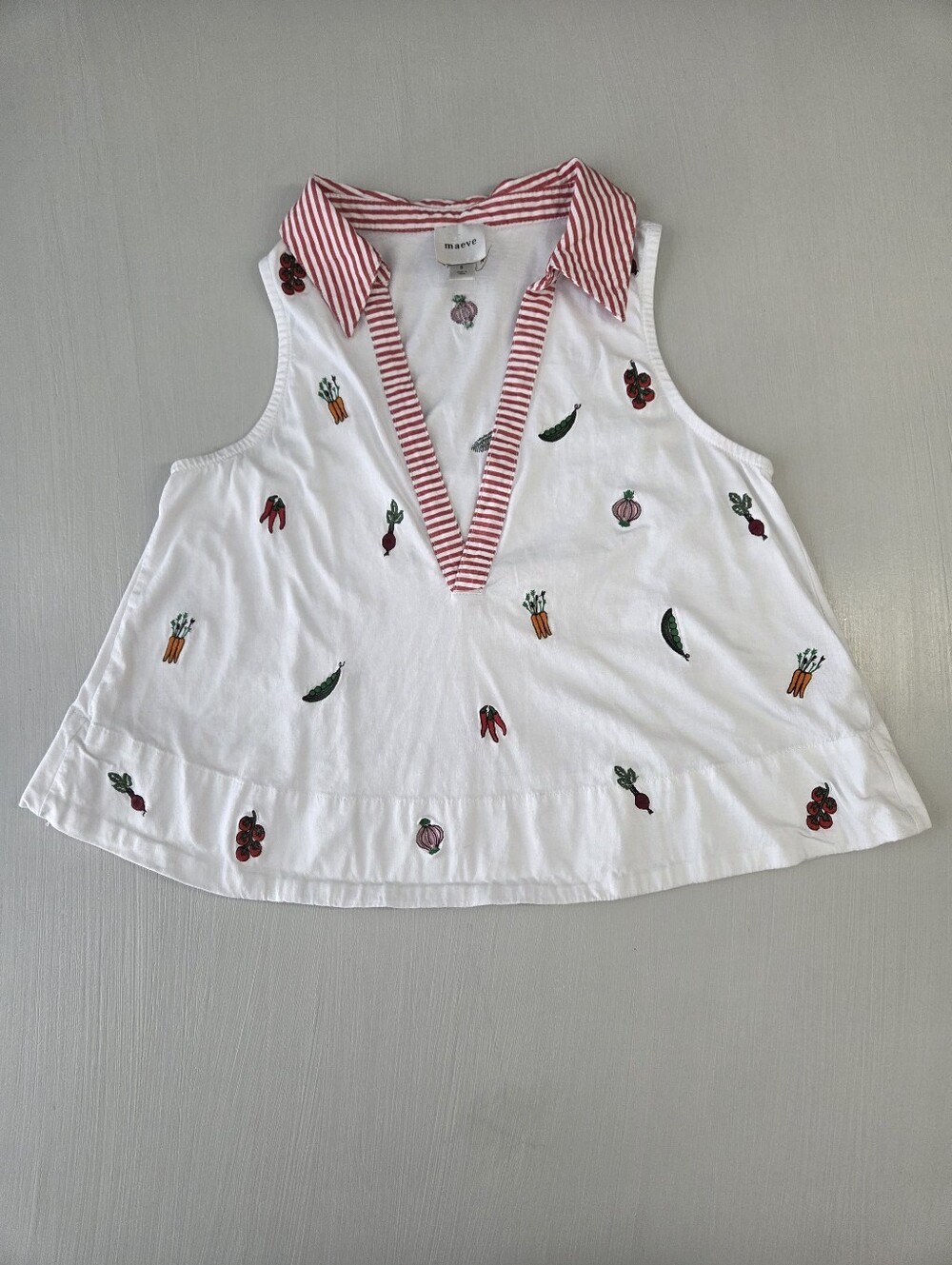 Anthropologie Maeve Sleeveless Swing Popover Top